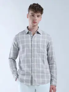 Flying Machine Men Classic Opaque Checked Casual Shirt