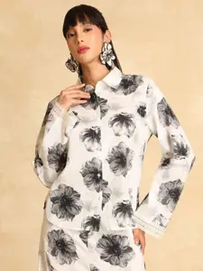 Kazo Women Opaque Printed Casual Shirt