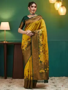 Satrani Woven Design Zari Pure Silk Banarasi Saree
