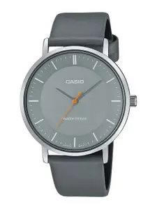 CASIO Men Dial & Leather Cuff Straps Analogue Watch A2415