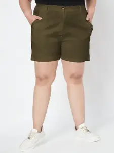 BRINNS Women Mid-Rise Plus Size Shorts