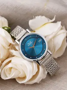 LOUIS DEVIN Women Brass Dial & Stainless Steel Bracelet Style Straps Analogue Watch LD-LR192-BLU-CH