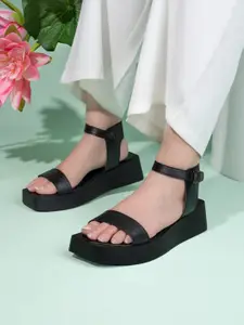 The Roadster Lifestyle Co. Women Open Toe Wedge Heeled Sandal