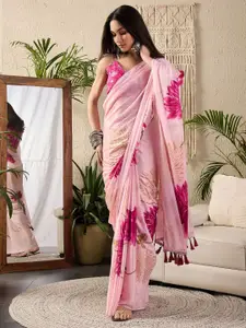 Saree mall Floral Poly Georgette Sarees