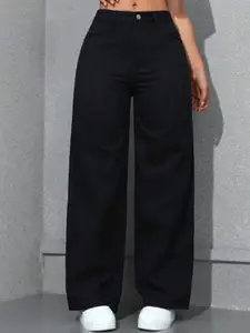 Metronaut Women Comfort Wide Leg Stretchable Jeans