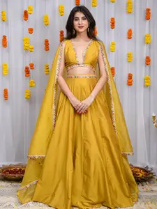 Label Shaurya Sanadhya Sequinned Ready to Wear Lehenga & Blouse With Dupatta
