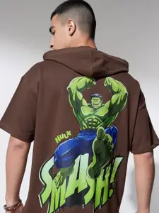 HIGHLANDER Marvel Hulk Men Oversized Drop Shoulder Hoody Sweatshirt