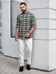 Nautica Slim Fit Checked Casual Shirt