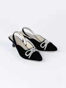 NELCOZ Embellished PU Block Pumps