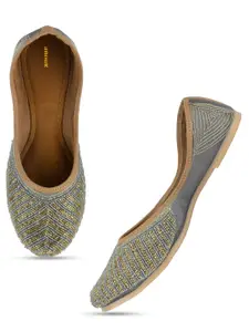 Anouk Women Embellished Ethnic Mojaris Flats