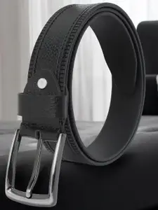 Metronaut Men Textured Leather Formal Belt