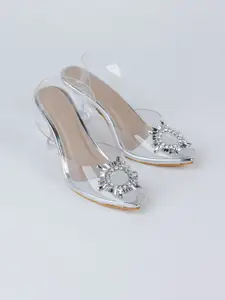 NELCOZ PU Block Peep Toes