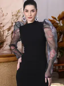 IUGA Flutter Sleeve Bodycon Dress