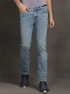 Turtle Men Narrow Tapered Fit Light Fade Stretchable Jeans