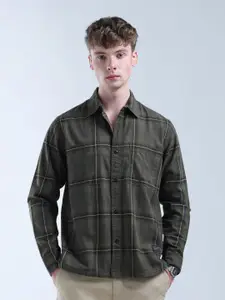 Flying Machine Men Classic Opaque Checked Casual Shirt