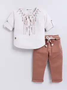 LITTLE COLLARS Boys Top with Trousers