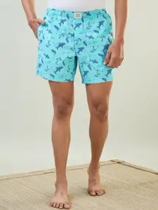 SleepZ by Raymond Men Floral Printed Cotton Shorts