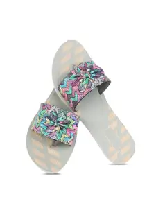 PENNEN Women Printed Open Toe Flats