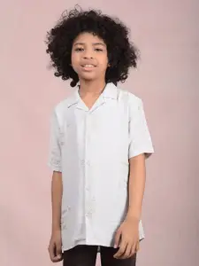 Crimsoune Club Boys Classic Slim Fit Opaque Casual Shirt