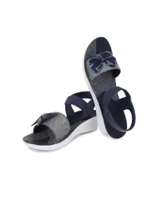 PENNEN Women Embellished Open Toe Flats with Bows