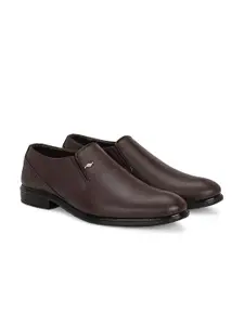 LEEPEETER Men Formal Round-Toe Slip-Ons