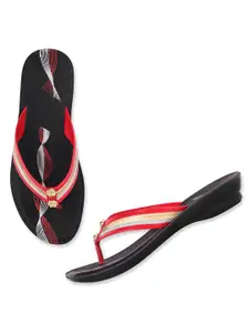 PENNEN Women Printed Open Toe Flats