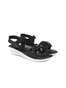 PENNEN Women Embellished Open Toe Flats