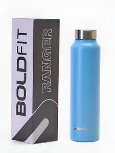 BOLDFIT Blue Single Stainless Steel Solid Water Bottle