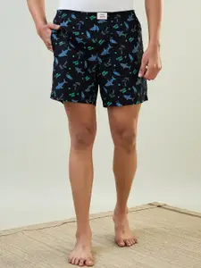 SleepZ by Raymond Men Floral Printed Cotton Shorts