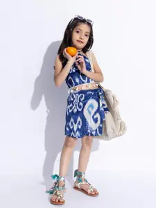 taffykids Girls Printed Top with Shorts