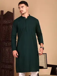 House of Pataudi Chikankari Straight Kurta