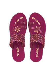 PENNEN Women Printed One Toe Flats