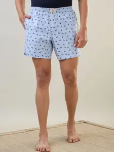 SleepZ by Raymond Men Floral Printed Cotton Shorts