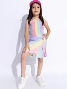 taffykids Girls Dyed Top with Skirt