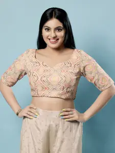 VAMAS - THE DESIGNER BLOUSES  Sweetheart Neck Padded Saree Blouse