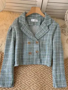 PANKH Women Checked Woollen Pullover