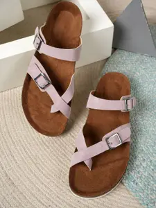 MOZAFIA Women Core with Buckles Flats