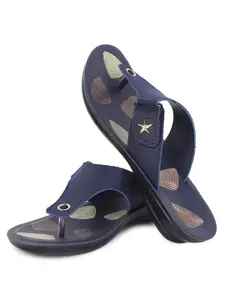 PENNEN Printed T-Strap Flats