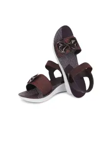 PENNEN Women Embellished Party Open Toe Flats