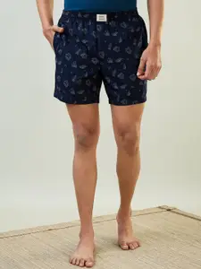 SleepZ by Raymond Men Conversational Printed Shorts