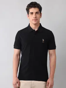 U.S. Polo Assn. Denim Co. Men Polo Collar Pockets Slim Fit T-shirt