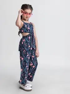 taffykids Girls Printed Top with Trousers