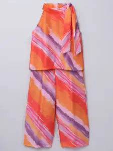 taffykids Girls Printed Top with Trousers