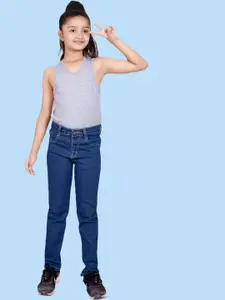 ADBUCKS Girls Slash Knee Stretchable Jeans