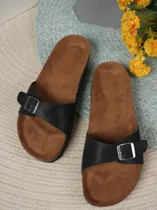 MOZAFIA Women Core with Buckles Flats