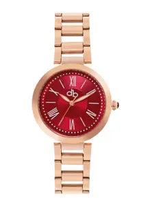DressBerry Women Brass Printed Dial & Wrap Around Straps Digital Watch DB25-4D
