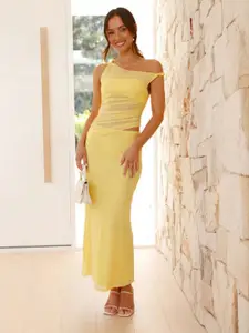 all about you Off-Shoulder Bodycon Maxi Dress