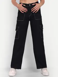 Next One Women Smart Straight Fit High-Rise Stretchable Jeans