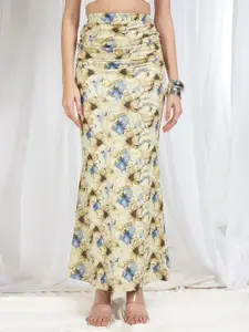 TANDUL Women Printed Straight Maxi Skirt