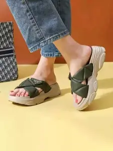 PENNEN Women Open Toe Flats